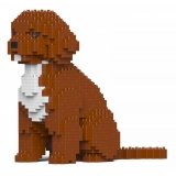 Jekca - Cockapoo 01-M02 - Big - Lego - Sculpture - Construction - 4D - Brick Animals - Toys