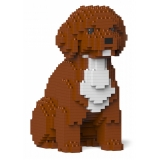 Jekca - Cockapoo 01-M02 - Big - Lego - Sculpture - Construction - 4D - Brick Animals - Toys