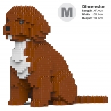 Jekca - Cockapoo 01-M02 - Big - Lego - Sculpture - Construction - 4D - Brick Animals - Toys