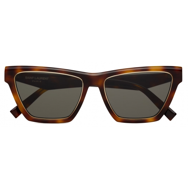 Yves Saint Laurent - SL M103 Rim - Medium Havana, Light Gold and Grey - Sunglasses - Saint Laurent Eyewear