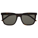 Yves Saint Laurent - Occhiali da Sole SL M146/K - Avana Scuro, Argento e Grigio - Saint Laurent Eyewear