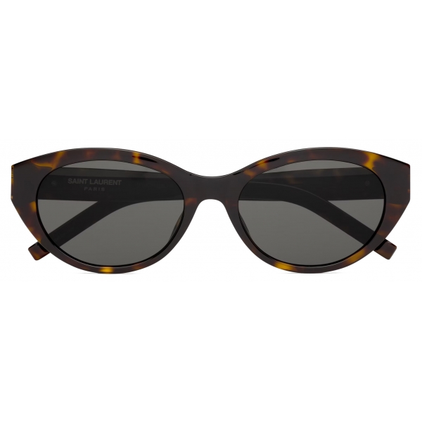 Yves Saint Laurent - Occhiali da Sole SL M148 - Avana Scuro, Argento e Grigio - Saint Laurent Eyewear