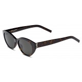 Yves Saint Laurent - Occhiali da Sole SL M148 - Avana Scuro, Argento e Grigio - Saint Laurent Eyewear