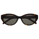 Yves Saint Laurent - Occhiali da Sole SL M148/F - Avana Scuro, Argento e Grigio - Saint Laurent Eyewear