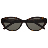 Yves Saint Laurent - Occhiali da Sole SL M148/F - Avana Scuro, Argento e Grigio - Saint Laurent Eyewear