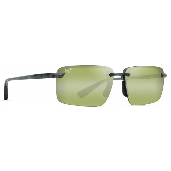 Maui Jim - Laulima - Shiny Trans Foliage Green - Polarized Rimless Sunglasses - Maui Jim