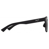 Maui Jim - Paulele Asian Fit - Matte Black Neutral Grey - Polarized Rectangular Sunglasses