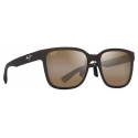 Maui Jim - Paulele Asian Fit - Marrone Opaco Hcl® Bronze - Occhiali da Sole Polarizzati Rettangolari