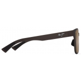 Maui Jim - Paulele Asian Fit - Marrone Opaco Hcl® Bronze - Occhiali da Sole Polarizzati Rettangolari