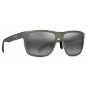 Maui Jim - Puakea - Grigio Verde Opaco Grigio Neutro - Occhiali da Sole Polarizzati Rettangolari