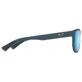 Maui Jim - Puakea - Blu Tè Opaco Blue Hawaii - Occhiali da Sole Polarizzati Rettangolari - Maui Jim