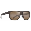 Maui Jim - Puakea - Matte Brown HCL® Bronze - Occhiali da Sole Polarizzati Rettangolari - Maui Jim