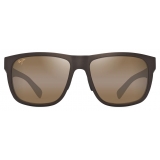 Maui Jim - Puakea - Matte Brown HCL® Bronze - Occhiali da Sole Polarizzati Rettangolari - Maui Jim