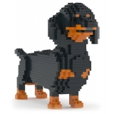 Jekca - Dachshund 02-M01 - Big - Lego - Scultura - Costruzione - 4D - Animali di Mattoncini - Toys