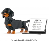 Jekca - Dachshund 02-M01 - Big - Lego - Scultura - Costruzione - 4D - Animali di Mattoncini - Toys