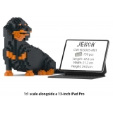 Jekca - Dachshund 05-M01 - Big - Lego - Sculpture - Construction - 4D - Brick Animals - Toys