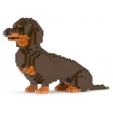 Jekca - Dachshund 03-M02 - Big - Lego - Sculpture - Construction - 4D - Brick Animals - Toys