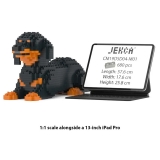 Jekca - Dachshund 04-M01 - Big - Lego - Sculpture - Construction - 4D - Brick Animals - Toys