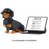 Jekca - Dachshund 03-M01 - Big - Lego - Sculpture - Construction - 4D - Brick Animals - Toys