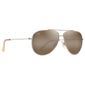 Maui Jim - Hau‘Oli - Oro Chiaro Lucido con Arancione e Giallo HCL® Bronze - Occhiali da Sole