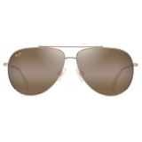 Maui Jim - Hau‘Oli - Oro Chiaro Lucido con Arancione e Giallo HCL® Bronze - Occhiali da Sole