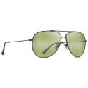 Maui Jim - Hau‘Oli XL - Rutenio Scuro Lucido Maui HT™ - Occhiali da Sole Polarizzati Aviator