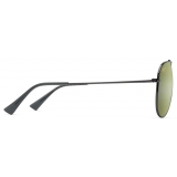 Maui Jim - Hau‘Oli XL - Shiny Dark Ruthenium Maui HT™ - Polarized Aviator Sunglasses - Maui