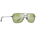 Maui Jim - Na‘Auao - Nero Opaco Laccato Maui HT™ - Occhiali da Sole Polarizzati Aviator