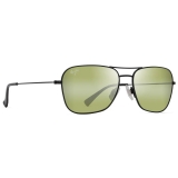 Maui Jim - Na‘Auao - Nero Opaco Laccato Maui HT™ - Occhiali da Sole Polarizzati Aviator