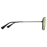 Maui Jim - Na‘Auao - Nero Opaco Laccato Maui HT™ - Occhiali da Sole Polarizzati Aviator