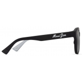 Maui Jim - Ihupani Asian Fit - Nero Opaco Grigio Neutro - Occhiali da Sole Polarizzati Classici