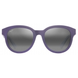 Maui Jim - Ihupani Asian Fit - Viola Scuro Opaco con Interno Viola Grigio Neutro - Occhiali