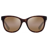 Maui Jim - Kiopa‘a - Avana Scuro Opaco HCL® Bronze - Occhiali da Sole Polarizzati Cat Eye