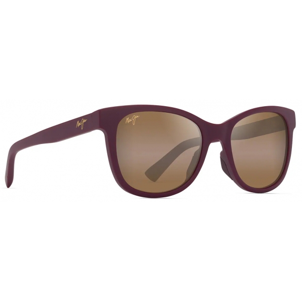 Maui Jim - Kiopa‘a - Ciclamino Opaco HCL® Bronze - Occhiali da Sole Polarizzati Cat Eye - Maui