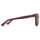 Maui Jim - Kiopa‘a - Ciclamino Opaco HCL® Bronze - Occhiali da Sole Polarizzati Cat Eye - Maui