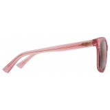 Maui Jim - Kiopa‘a - Rosa Trasparente Lucido Maui Rose® - Occhiali da Sole Polarizzati Cat Eye