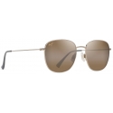 Maui Jim - ‘Ōlali Asian Fit - Oro Chiaro Lucido con Verde Grigio HCL® Bronze - Occhiali da Sole