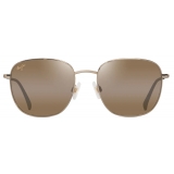 Maui Jim - ‘Ōlali Asian Fit - Oro Chiaro Lucido con Verde Grigio HCL® Bronze - Occhiali da Sole