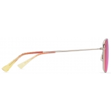 Maui Jim - ‘Ōlali Asian Fit - Shiny Light Gold with Violet & Pink - Polarized Classic Sunglasses