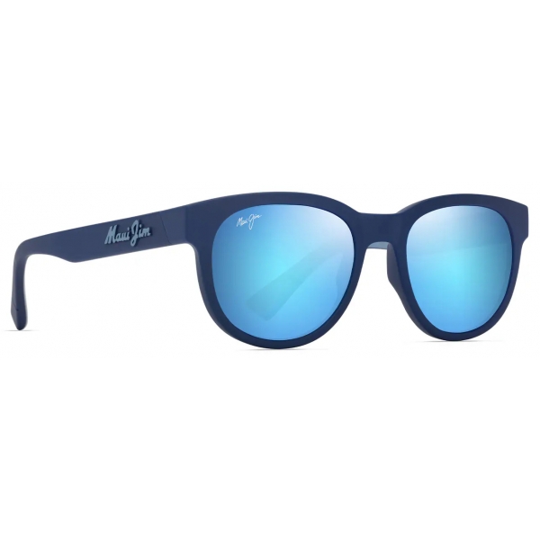 Maui Jim - Maoli - Blu Scuro Opaco Blue Hawaii - Occhiali da Sole Polarizzati Classici - Maui