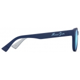 Maui Jim - Maoli - Blu Scuro Opaco Blue Hawaii - Occhiali da Sole Polarizzati Classici - Maui