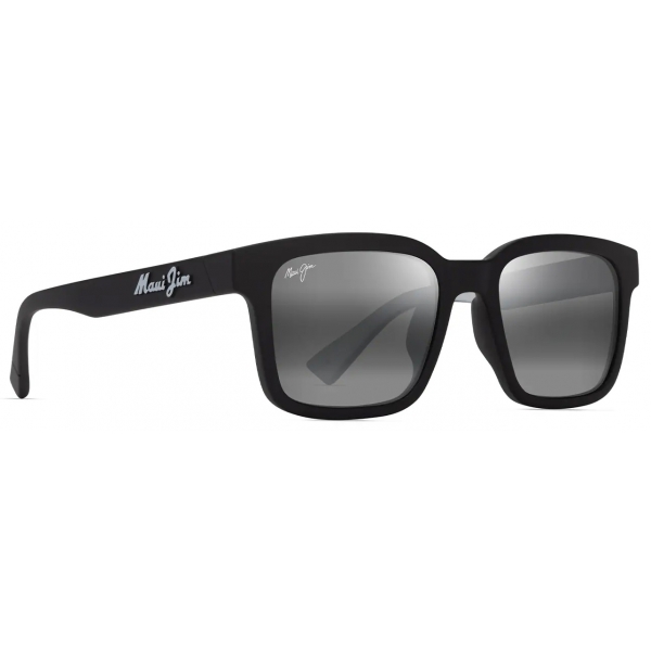 Maui Jim - ‘Ōpiopio Asian Fit - Nero Opaco con Effetto Sfumato Bianco Interno Grigio Neutro