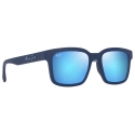 Maui Jim - ‘Ōpiopio Asian Fit - Matte Dark Blue Blue Hawaii - Polarized Rectangular Sunglasses