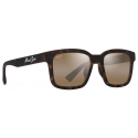 Maui Jim - ‘Ōpiopio Asian Fit - Matte Dark Havana HCL® Bronze - Polarized Rectangular Sunglasses