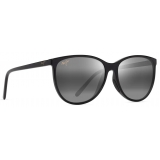 Maui Jim - Ocean - Shiny Black Neutral Grey - Polarized Cat Eye Sunglasses - Maui Jim Eyewear