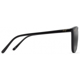 Maui Jim - Ocean - Shiny Black Neutral Grey - Polarized Cat Eye Sunglasses - Maui Jim Eyewear