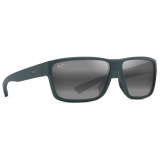 Maui Jim - Uila - Matte Dark Military Green Neutral Grey - Polarized Wrap Sunglasses - Mau