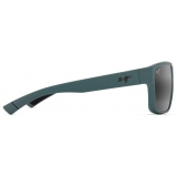 Maui Jim - Uila - Verde Militare Scuro Opaco Grigio Neutro - Occhiali da Sole Polarizzati a Mascherina