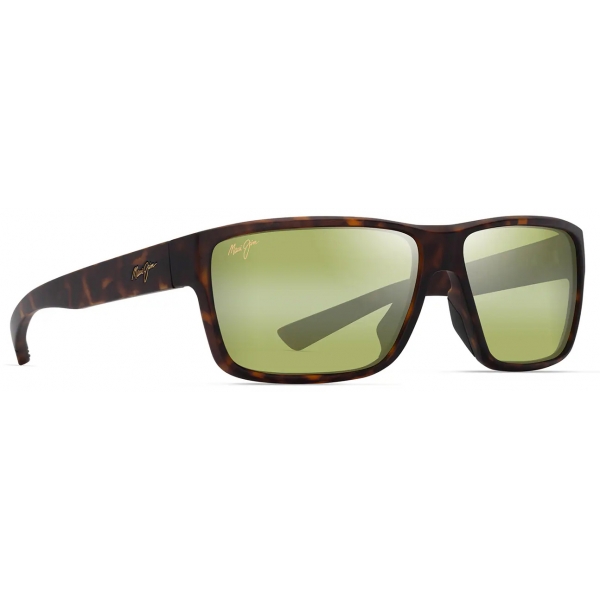 Maui Jim - Uila - Avana Scuro Opaco con Nero Maui HT™ - Occhiali da Sole Polarizzati a Mascherina