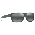 Maui Jim - Uila Asian Fit - Matte Dark Military Green Neutral Grey - Polarized Wrap Sunglasses